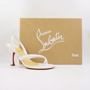 In Box Christian Louboutin Taralita 85 Heeled Sandals Size EU 37 White